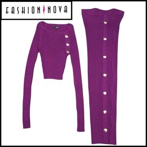 Fashion Nova Ribbed Sweater & Dress Women's XS